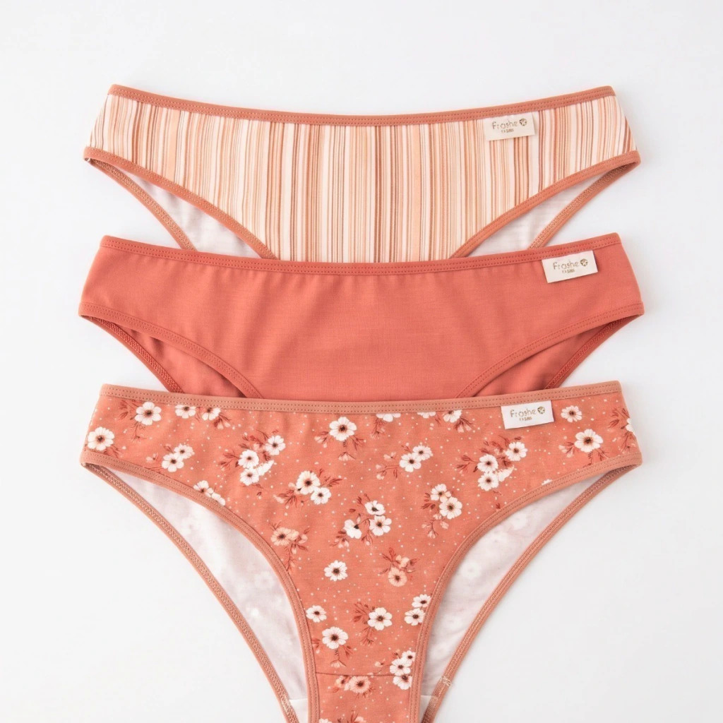[FRA5028] PACK X3 VEDETINA DE ALGODÓN Y LYCRA ESTAMPADA "TERRA"