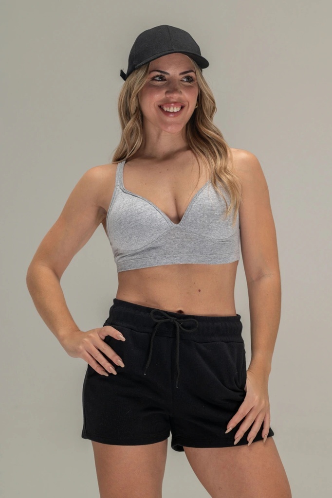 [SHE2125/E] VER. TOP DEPORTIVO TRIANGULO TAZA SOFT DE ALGODÓN Y LYCRA (105, BLANCO)