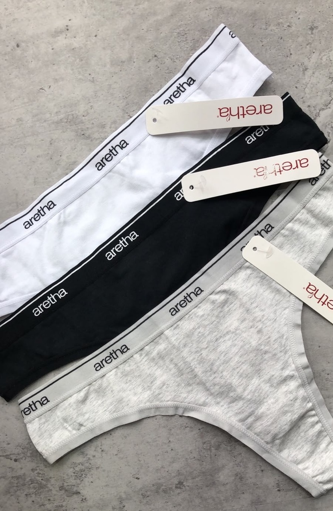 [ART80217] PACK X3 COLALES DE ALGODÓN Y LYCRA CON ELASTICO PERSONALIZADO (S)
