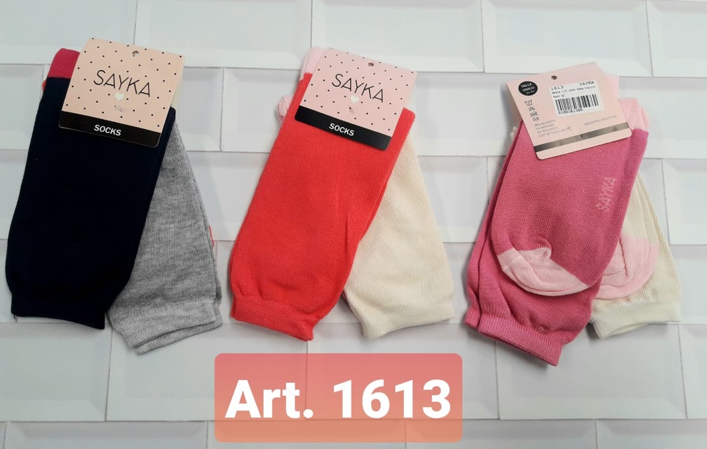 [SAYS1613] PACK X 2 MEDIA 1/2 CAÑA MUJER BASICO