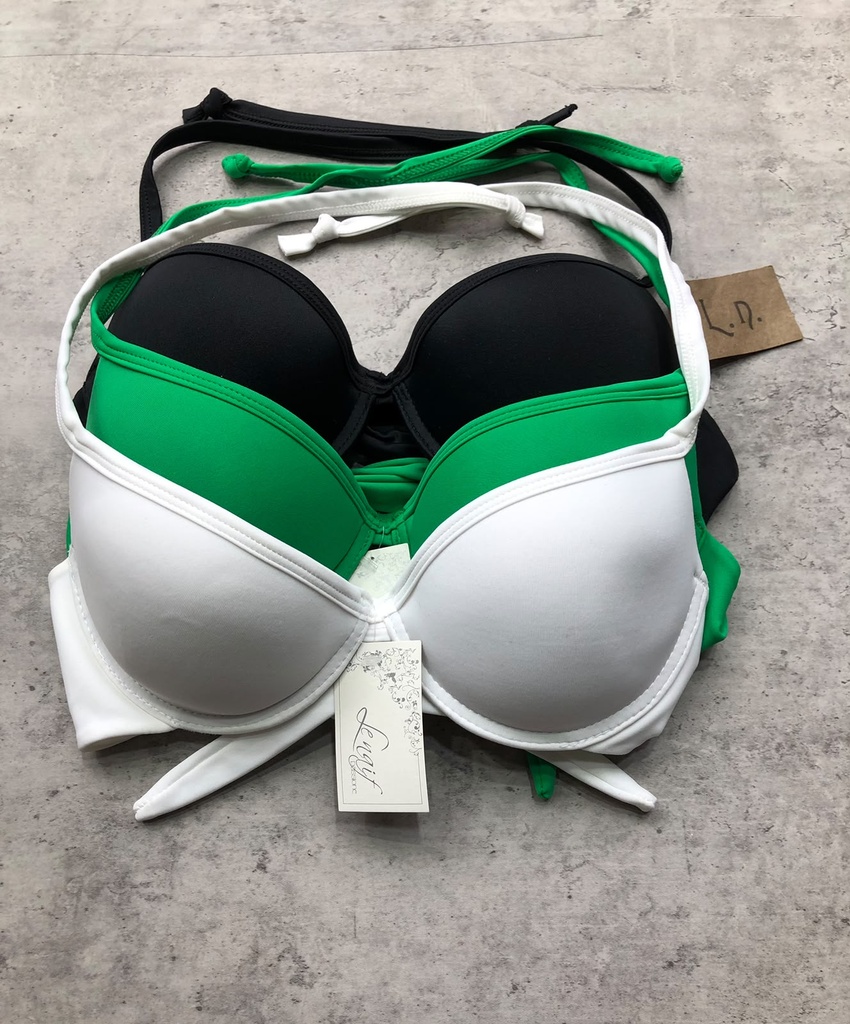 BLACK !  -15% ! MALLA CORPIÑO LISO TAZA SOFT C/ARCO