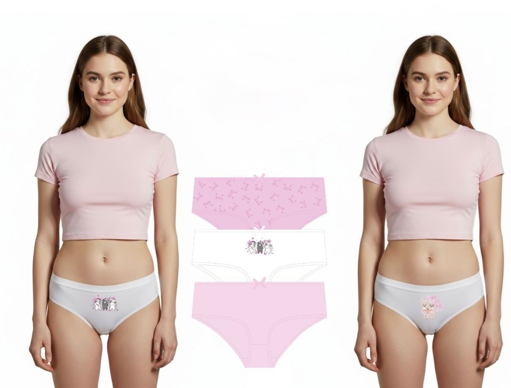 [MAR44R] PACK X 3 BOMBACHA CULOTTE NENA ALG. LINEA NAVIDAD ROSAS (4)