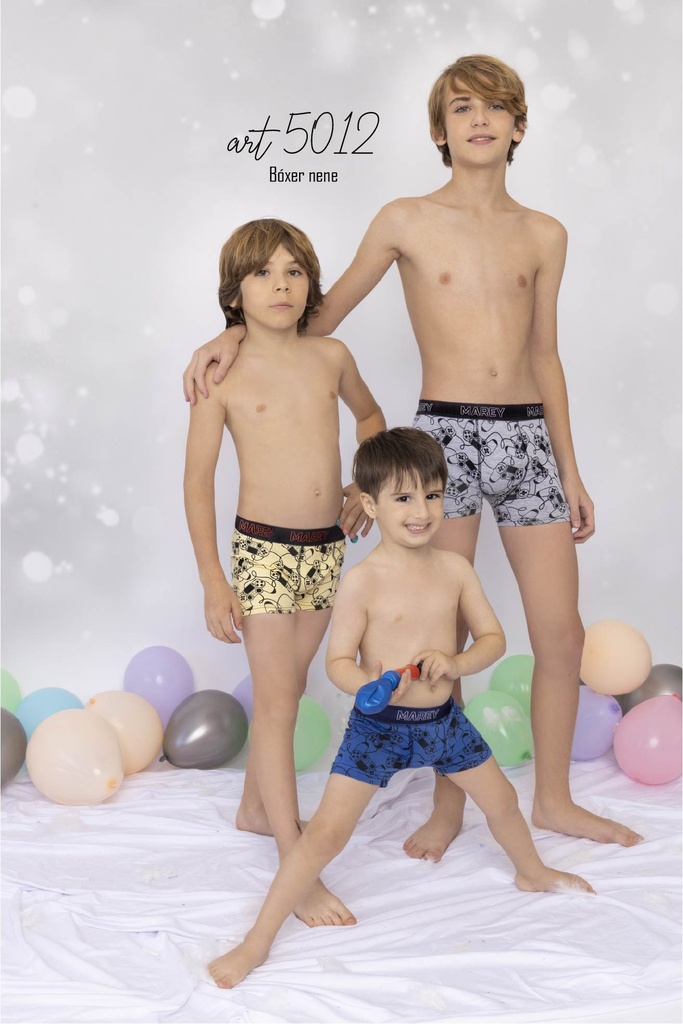 [MAR5012] BOXER NIÑO ALG Y LYCRA "JOYSTICK" (2)