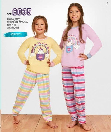 [MAR6035] DESCUENTO 15% LIQUIDACION DE TEMPORADA! I INV. PIJAMA JERSEY ESTAMPADO "MAGICAL" (4, LILA)