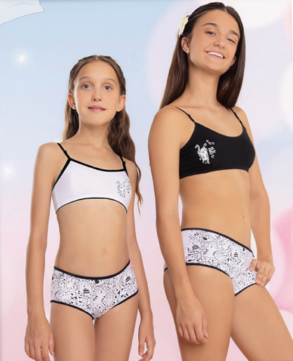[MAR737] CONJ. TOP ALG Y LYCRA ESTAMPADO  (8, BLANCO)