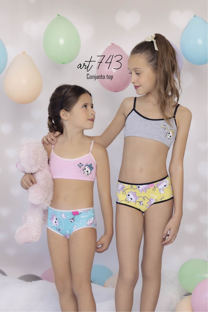 [MAR743] CONJ. TOP ALG Y LYCRA ESTAMPADO  (8, MELANGE)